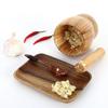 Bamboo Garlic Crusher Artifact Home Garlic Paste Grinder Garlic Crusher Garlic Presser Mortar Garlic Mortar Crusher