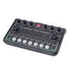 Live Sound Card Multi Functional Light Control Voice Changer Sound Mixer Board for Live Streaming Podcast