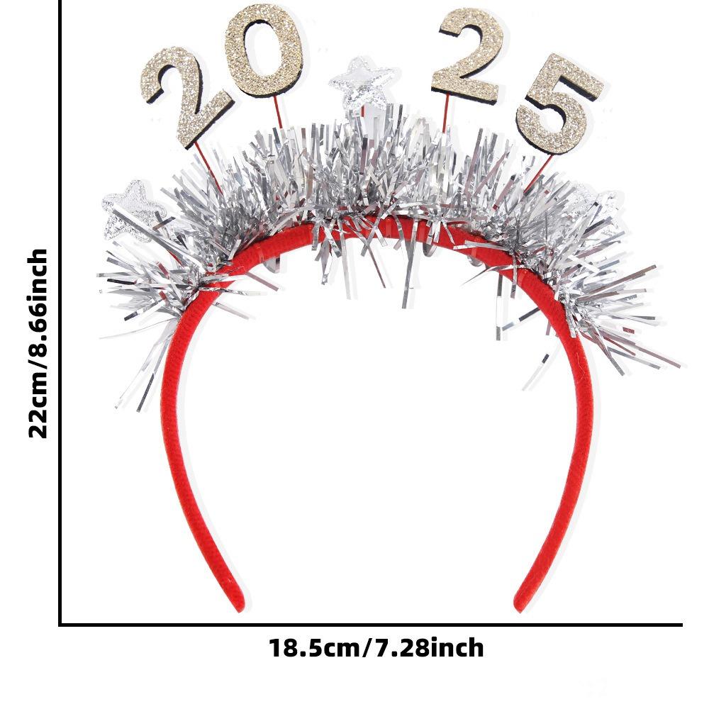 

Новый Год Пайетки Обруч для Волос Событие Вечеринка Цифровые Вечериночные Реквизиты Головной Убор Украшения для Вечеринки Головной Убор Рождество