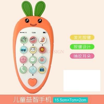 Baby Toy Music Phone Children'S Simulation Bitable Phone Model Baby Puzzle Bilingual 0-2 Year Old Girl Boy