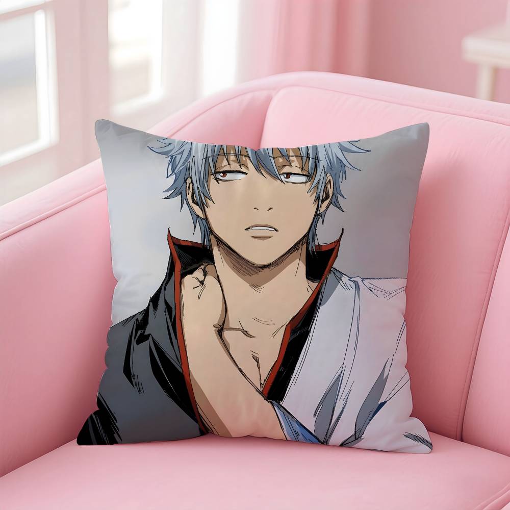Anime G-GINTAMA Pillow Case pattern printing pillowcase living room sofa cushion cover bedroom room decor