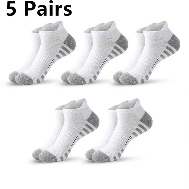 1-30 Pairs Ankle Athletic Running Socks Cushioned Cotton Breathable Low Cut Sports Tab Socks For Men And Women