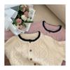 Women's Knitted Cardigan Sweater Fried Dough Twists Autumn Winter Loose Versatile Short