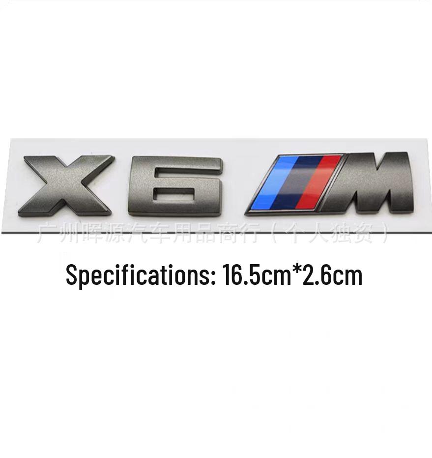 BMW Gray Car Emblem Stickers for M330i, M340i, M550i, M240i, and M530i Tail Modifications