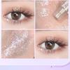 Streaming barevné oční stíny, perleťové třpytivé vločky pro rozjasnění světla, tekutý make-up očních stínů bource morušového