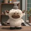 Seifenspender Highland Kuh Figur Handgefertigtes Design Seifenpumpe Auslaufsicher Badezimmer Küche Lotion Flasche