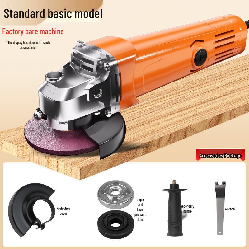 Angle Grinder: Industrial Polisher for Metal Cutting, Rust Removal & Grinding, Household Hand Tool