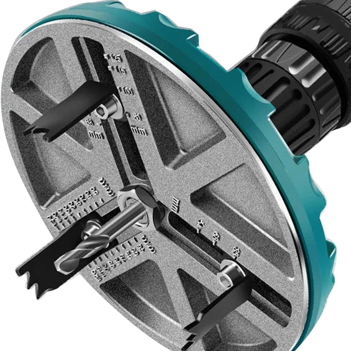 

Adjustable Round Hole Saw Tool, Adjustable Hole Saw Diameter 45mm-130mm Woodworking Cutting Tools Hole Opener Round