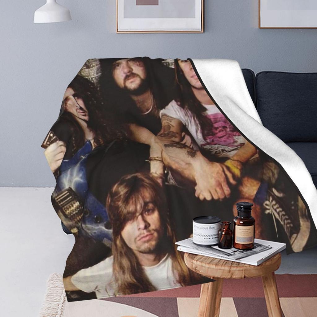 US Pantera Band Dimebag Darrell Poster Decken Fleece Sofa Überwurfdecke Multifunktion für Zuhause Schlafzimmer Reisen Überwürfe Steppdecke