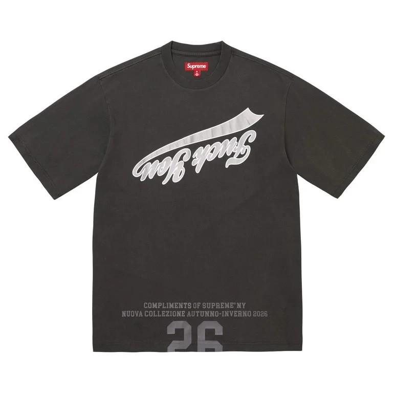 Supreme Cracked Flipped S/S Top Black