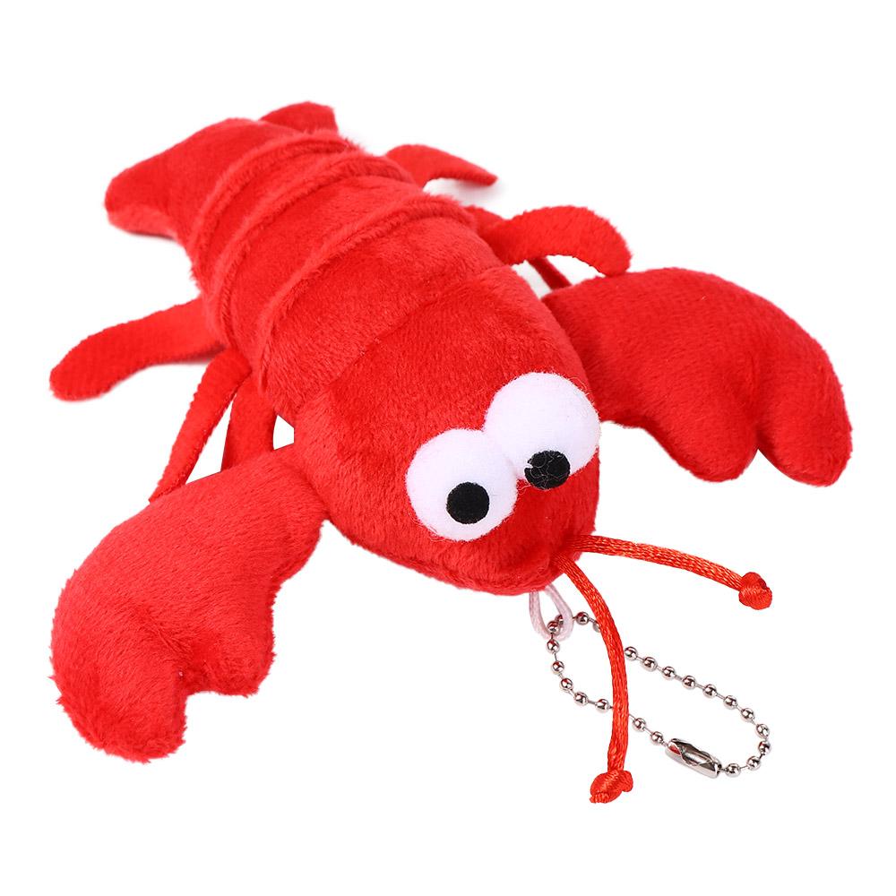 Car Key Accessories Crayfish Pendant Prop Keyring Bag Pendant Stuffed Keychain Plush Toy Keychains