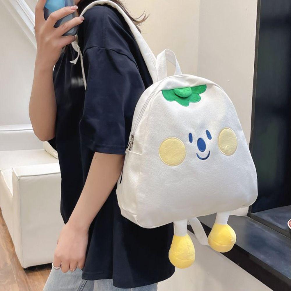 Lightweight Design Double-Shoulder Bag Cartoon Design Kawaii Cartoon Backpack For Students