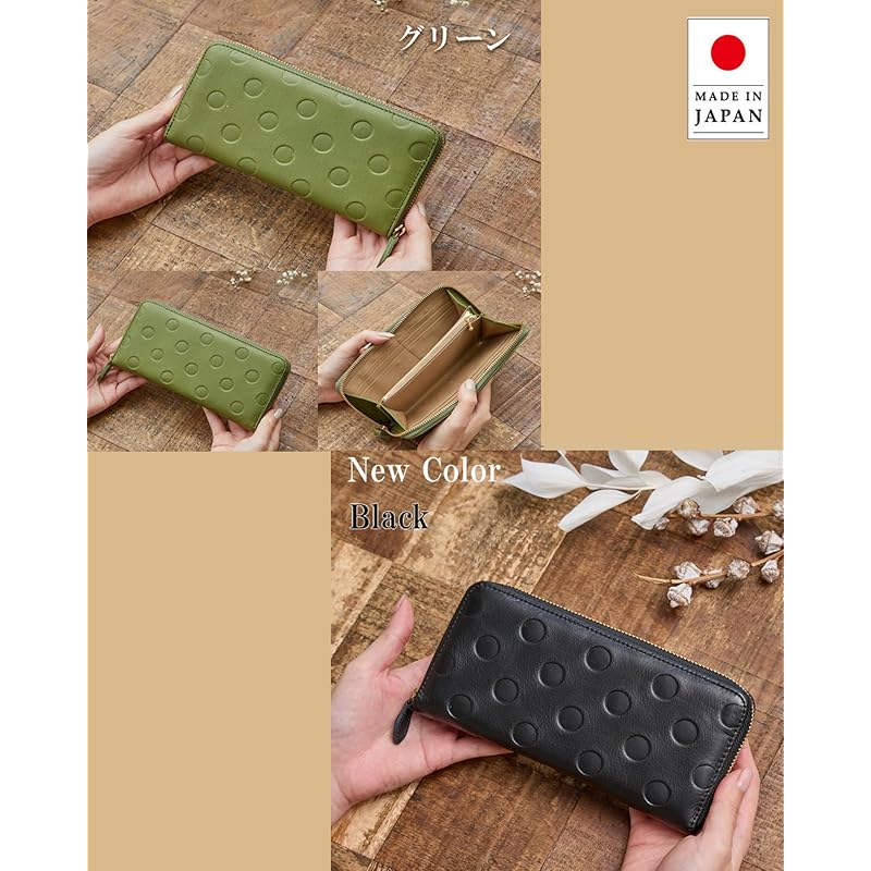 [ZUCCHERO] wallet ladies long wallet genuine leather Popularity round Thin large capacity easy to use Zucchero Zuccherofilato official thin wallet