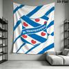 SC Heerenveen Wall Tapestry Aesthetic Wall Hanging Printed Fabric Blanket Decorative Tapestries for Bedroom Living Room Home Decor