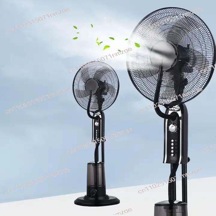Misting Cooling Fan with Round Base Household Office Water Mist Fan