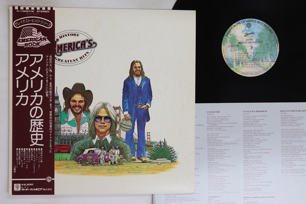 

LP Record AMERICA - History America s Greatest Hits P10067W WARNER PIONEER 1975 Japan Obi Rock Used