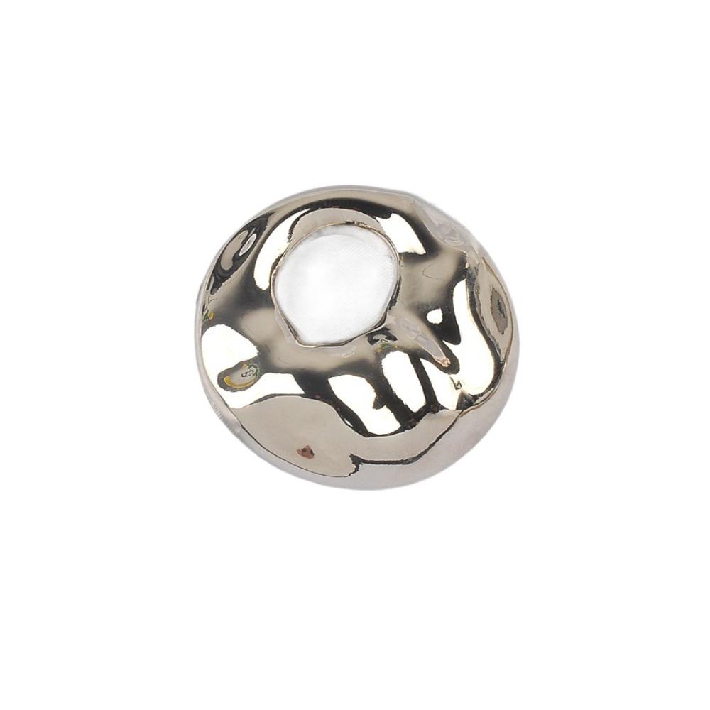 Round Geometric Brooch Zinc Alloy Round Pins Trendy Wrinkle Brooches for Women Men
