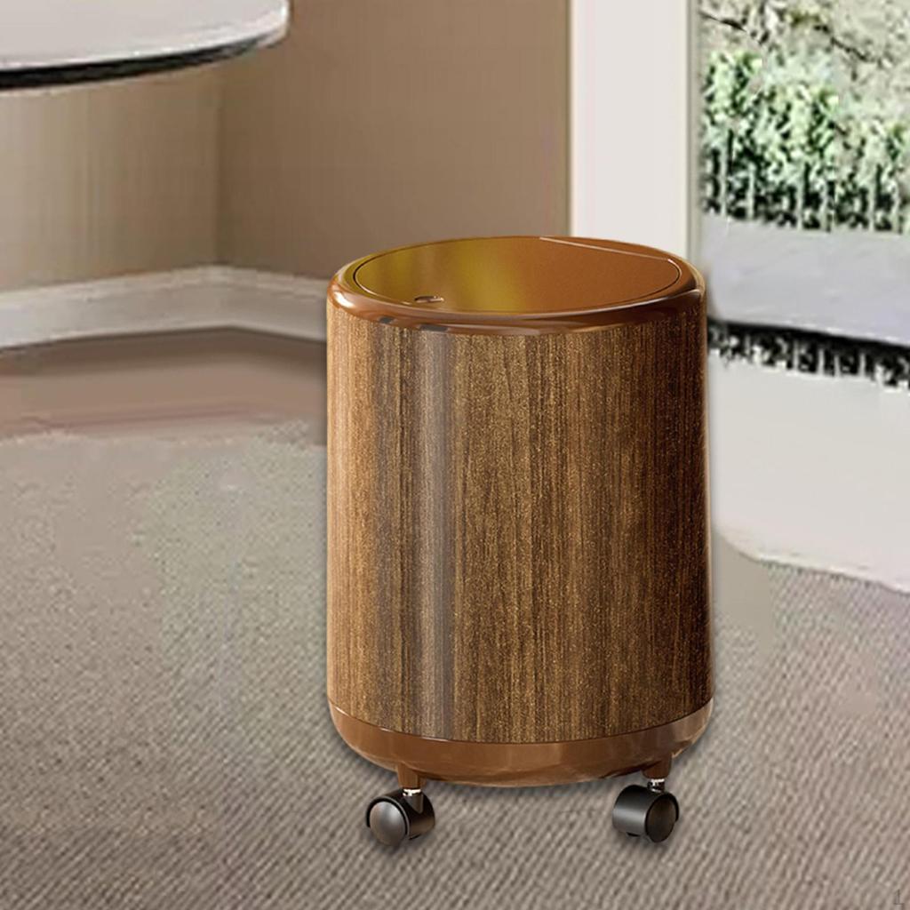 12L High Capacity Bathroom Waste Bin with Lid, Ideal for Living Room And Laundry Room.