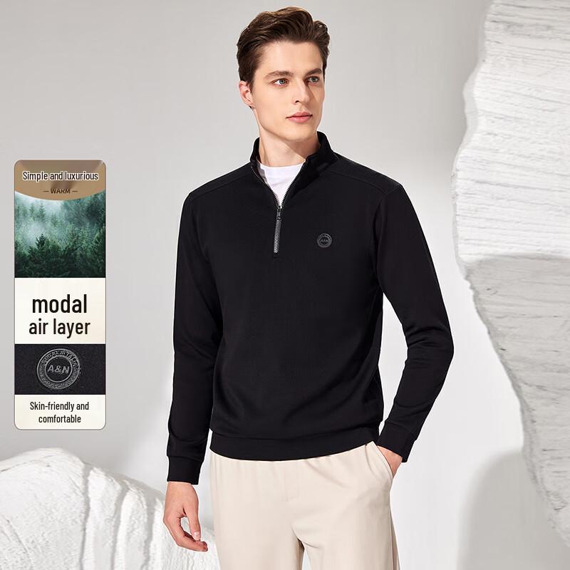 

Antonio Men s Modal Blend Stand Collar Quarter-Zip Sweatshirt 50