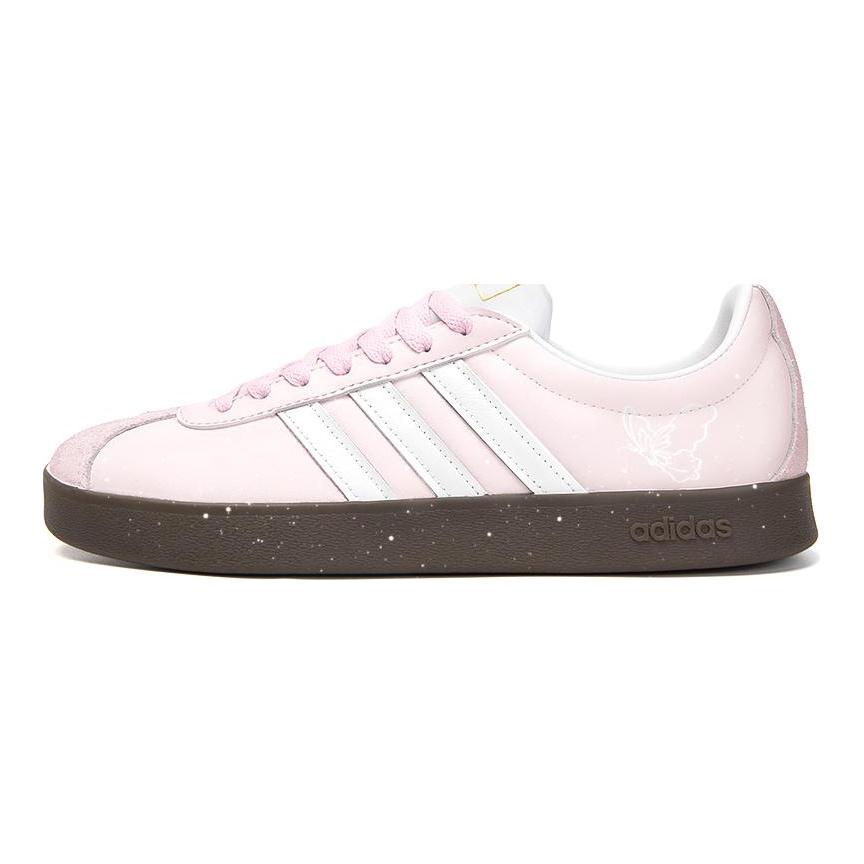 adidas Neo VL Court 2.0 Orange Soda Slip Resistant Abrasion Resistant Low Top Skateboard Shoes Unisex Pink ID6015(Team746-)
