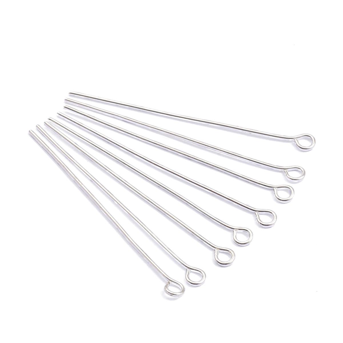 

Железные 9-контактные штифты для бисероплетения, DIY, аксессуары для изготовления ювелирных изделий ручной работы для ожерелий, браслетов, серег и подвесок 24mm 200 pieces/bag approx. 16.8g