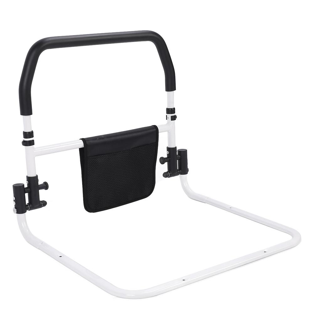 Elderly Bed Rail 180 Degree Folding Ergonomic No Punch Safety Bed Assist Grab Bar for King Queen