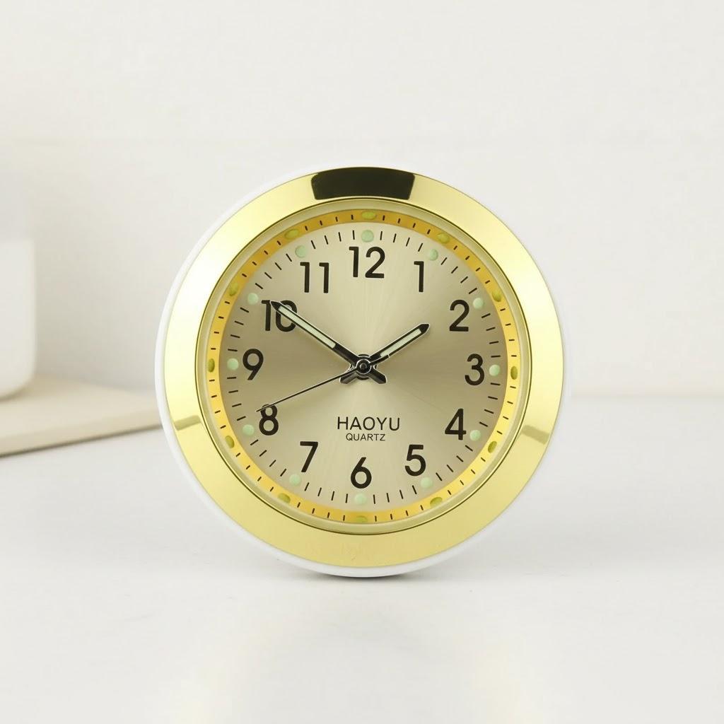 

Analog Car Clock Luminous Quartz Dashboard Auto Air Vent Ornament Stylish Vehicle Accessory