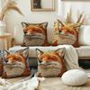 Lustiges Fuchs süßes Kissenbezug Kissenbezug Dekoration Zimmer Zuhause Sofa Wohnzimmer Büro Auto Nordische Schlichtheit