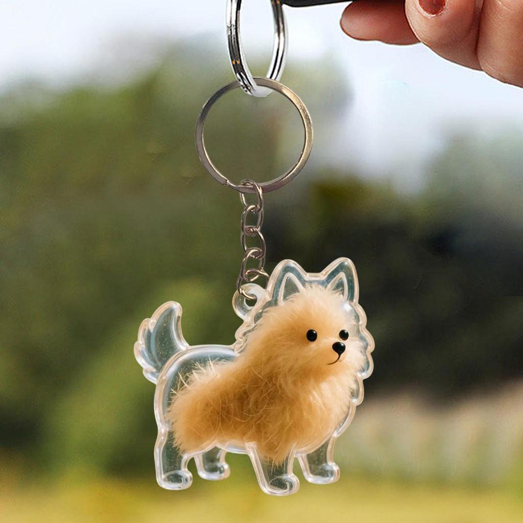 1pcs Dog Hair Key Chain Pet Hair Keychain Keepsake Storage Container Pendant Box For Wallet Purse Girls Men Women Boys