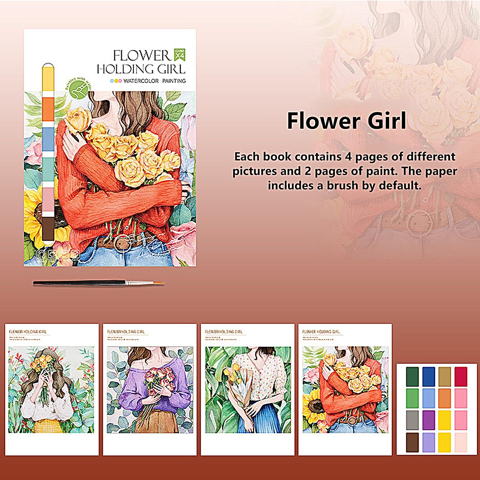 

Набор для рисования акварелью, игрушка для путешествий и дня рождения в подарок для подростков и начинающих взрослых One Size красный