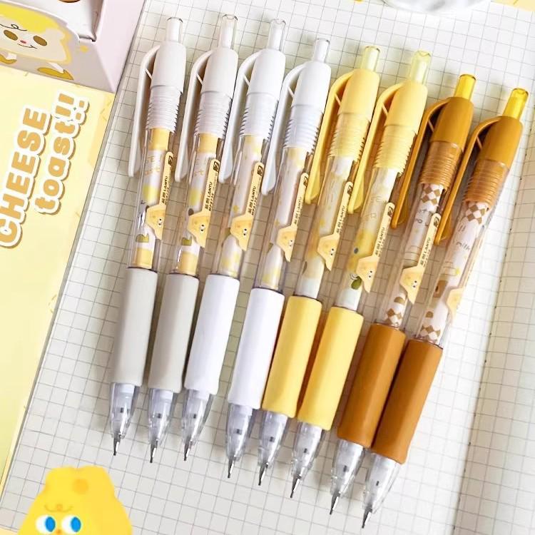 Roztomilá tužka s mechanickým posuvem Cute Cheese 0,5/0,7 mm – Odolná, není třeba ořezávat, tuha odolná proti zlomení