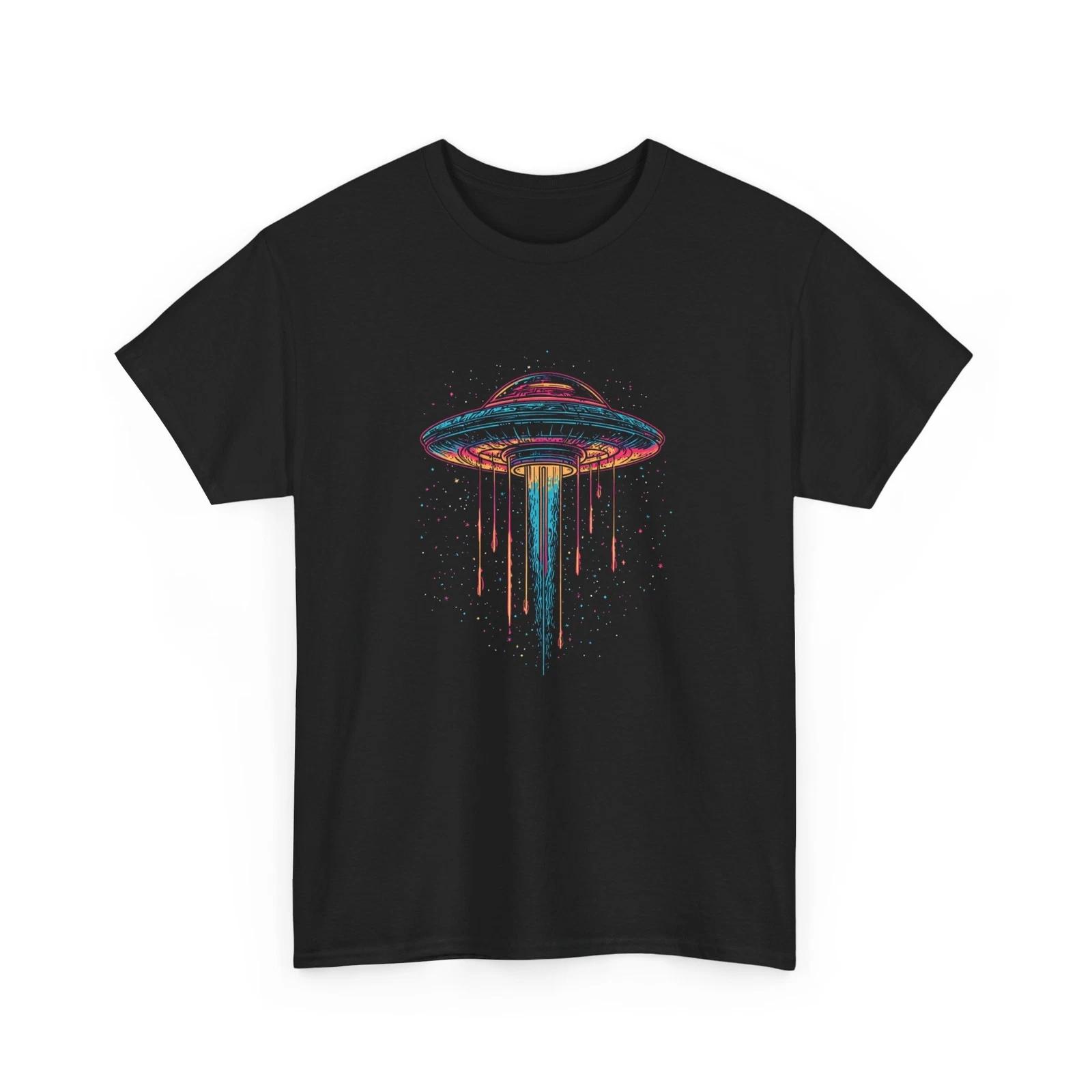Galaxy UFO T-Shirt | Alien Space Graphic Tee for Sci-Fi Enthusiasts 4XL