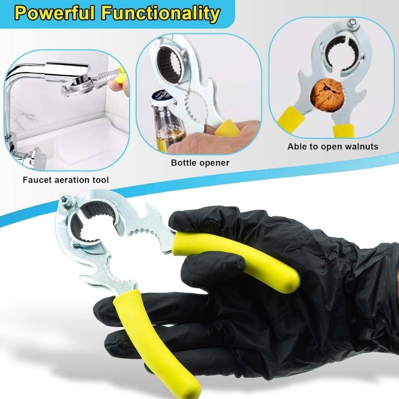3 IN 1 Faucet Bubbler Wrench/Bottle Opener/Plier for Sink Faucet Aerator Removal Wrench Repair Spanner Disassembly Cleaning Tool