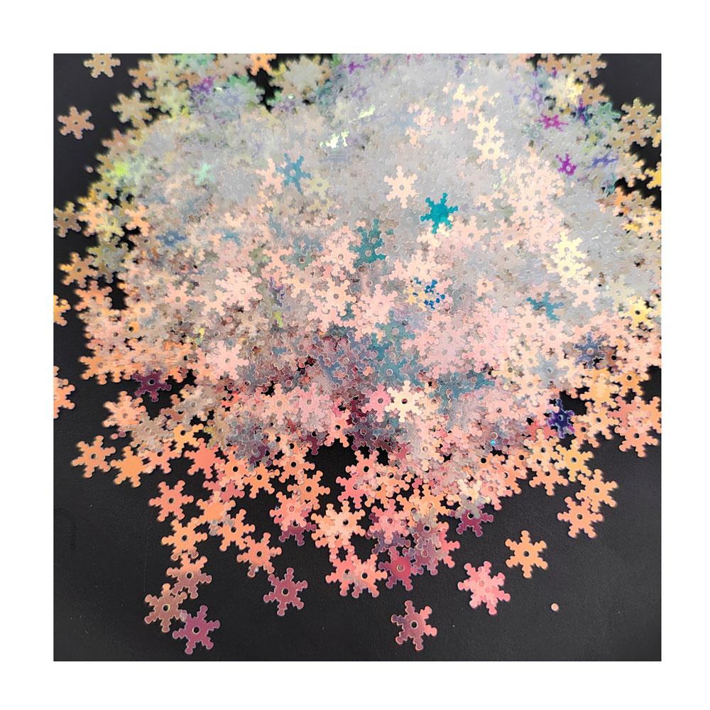 250G/Bag Christmas Snowflakes Flower Glitter Nails Art Decoration Christmas Sequins DIY Slime Supplies Accessories