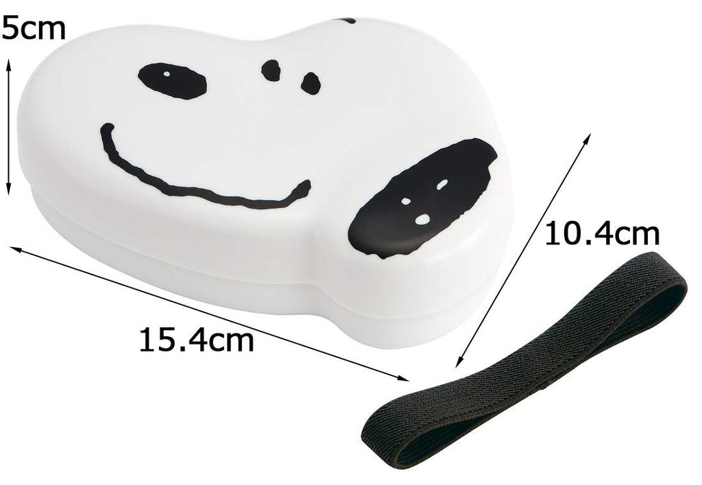 Skater Lunch LBD2 Die-Cut Box, 280ml, Snoopy, Peanuts,