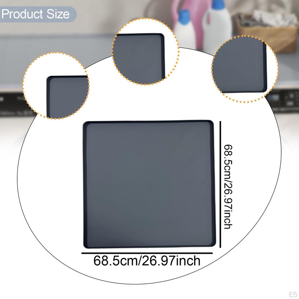 Washer and Dryer Cover Protection Pad Boot Tray Dustproof Cat Litter Mat Washing Machine Storage
