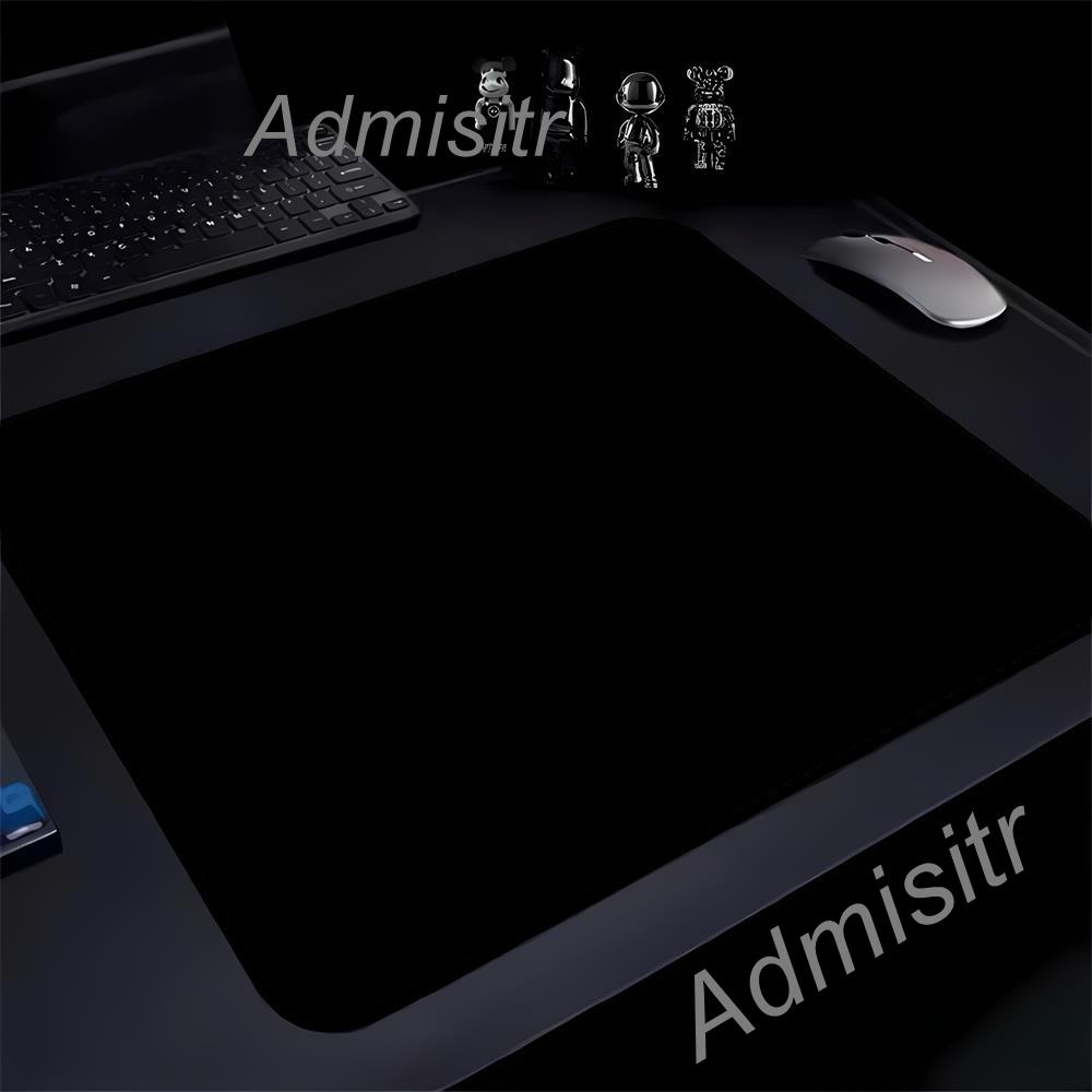 Solid Color E-Sports Mousepad Pure Black Speed Mouse Pad 45x40CM Ultrafine Surface Desk Mat Setup Gaming Decoration Pc Gamer Mat