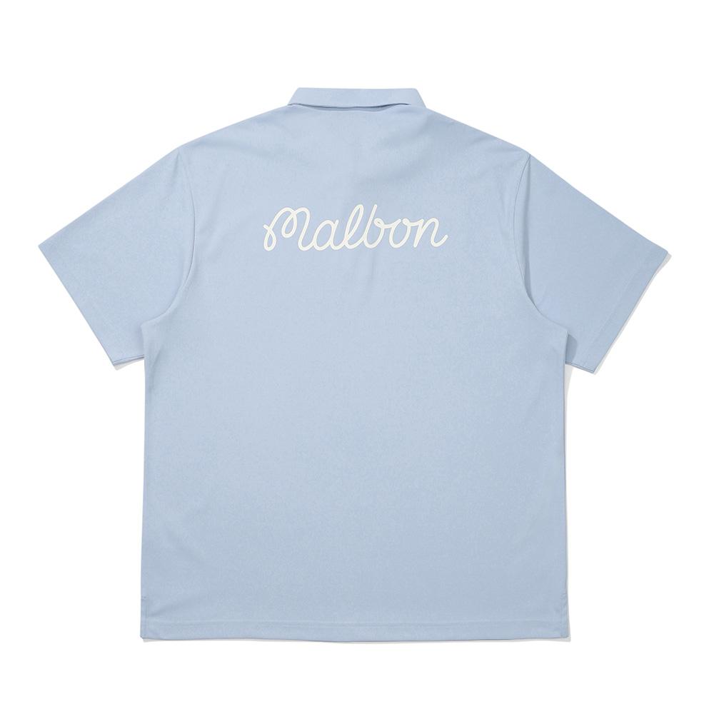 MALBON GOLF Bucket Polo Pique T-Shirt Violet (Man)