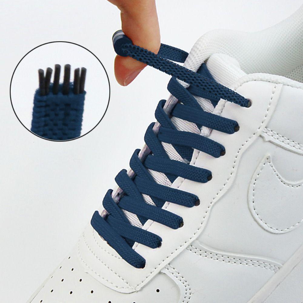 Man Women No Tie Shoelaces Semicircle Elastic Lazy Shoe Laces Shoe Accessories
