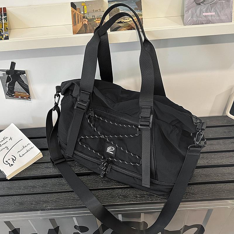 New short-distance large-capacity travel bag Boarding luggage bag Portable mountaineering sports fitness maternity storage bag