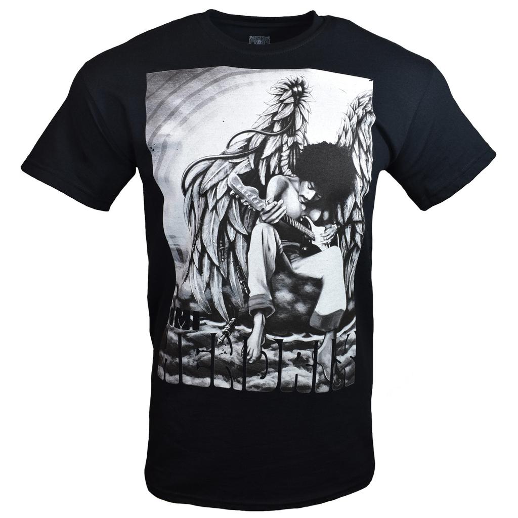 JIMI HENDRIX Mens S M L XL Tee T Shirt Rock Roll Music Guitar Vintage Black NEW