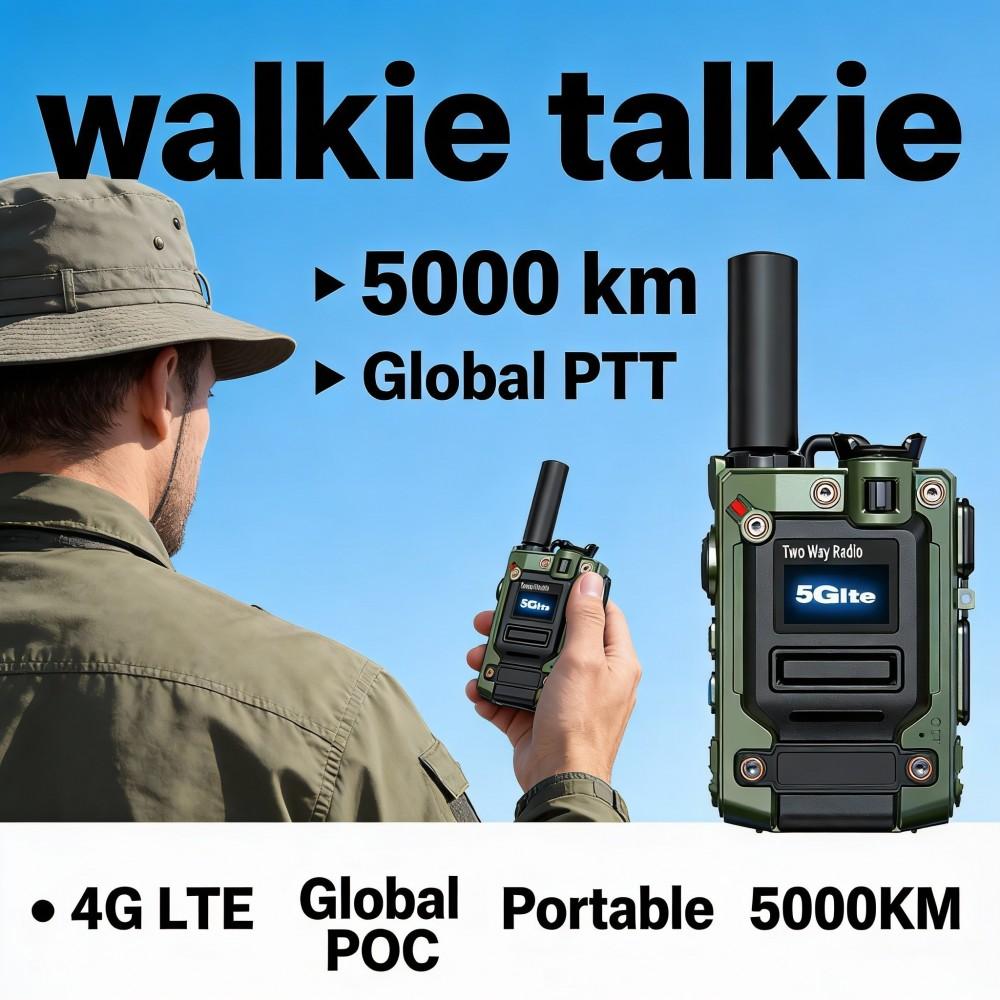 Globales Walkie-Talkie 4G 3G 2G integriertes bidirektionales Dualfrequenz-Walkie-Talkie mit unbegrenzter Entfernung von 5000 Kilometern