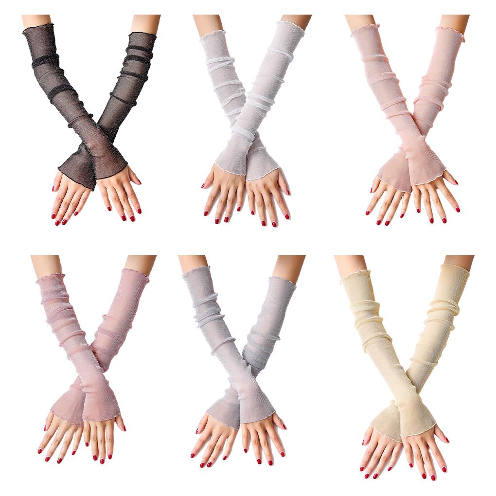 Mănuși la modă rezistente la soare pentru mâneci încălzitoare confortabile, mâneci plasă pentru brațe, mâneci de soare, vară