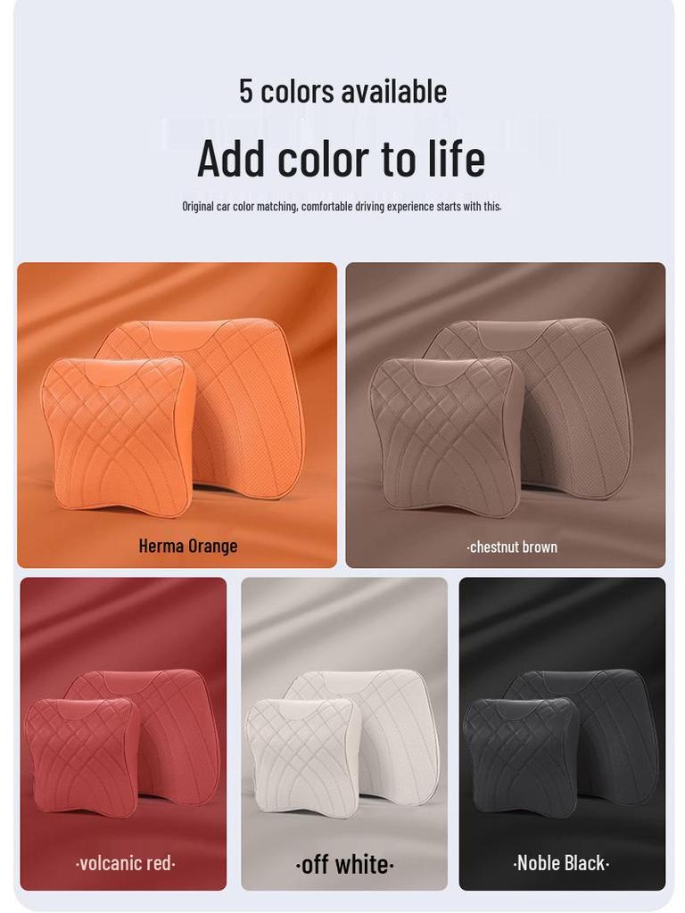 Poduszka pod kark i lędźwie do samochodu Tesla, modele 3/Y/S/X