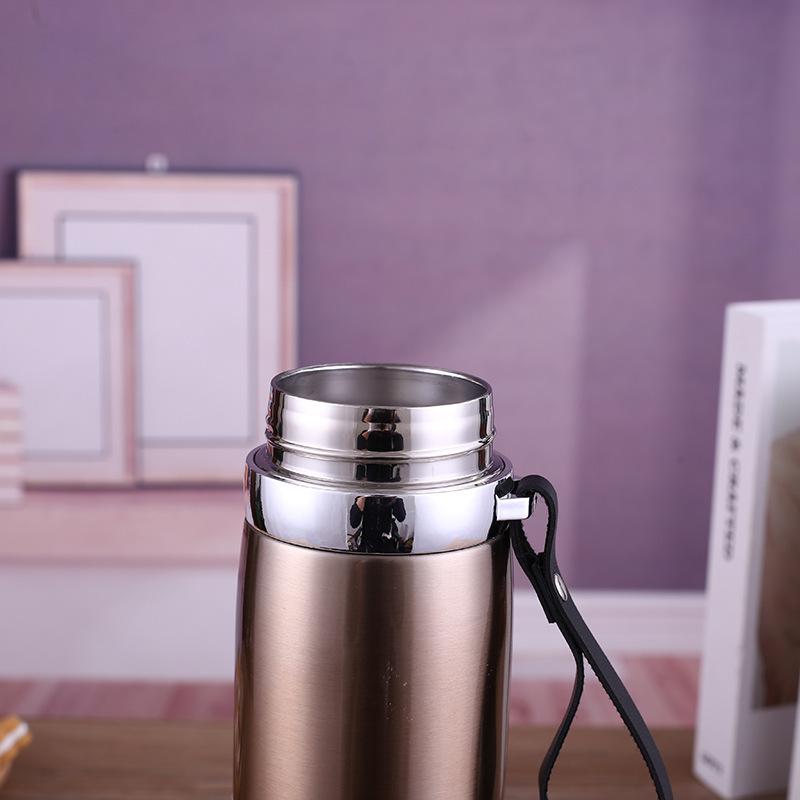 304 Stainless Steel Thermos Cup Outdoor Activity Mountaineering Athletic Sling Kettle Spacious Travel Pot