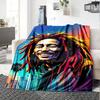 Bob Marley Blanket Durable Comfort Suitable for Bed Office Couch Four Seasons Universal Digital Print Best Holiday Gift for Friends Family
