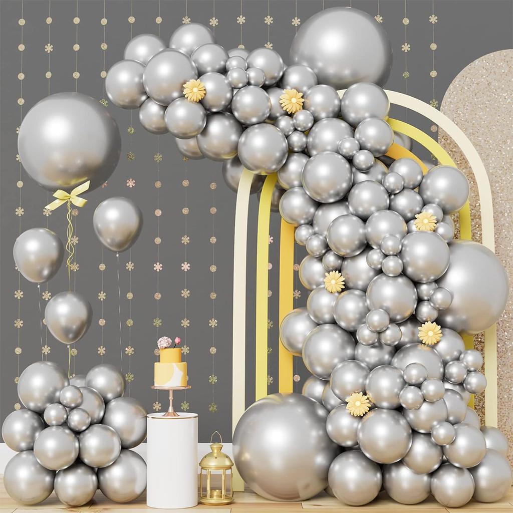 148Pcs Green Balloons Different Sizes Light Green Balloon  Baby Shower Birthday Balloons Jungle Dinosaur Theme Party Decorations