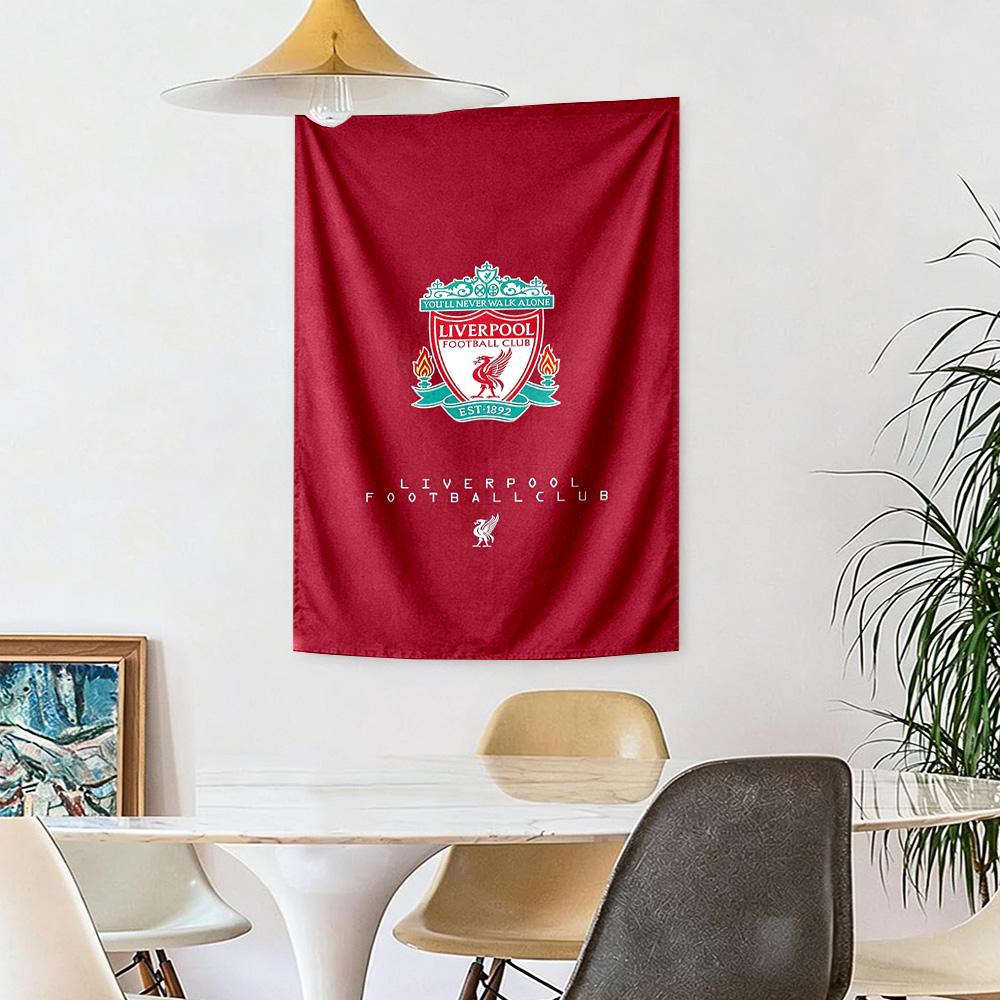 Liverpool Football Club Vægdekoration Vægtæppe Kunst Til Kæledyrsminde Fødselsdag Bryllupsfest Baggrund Familiegave