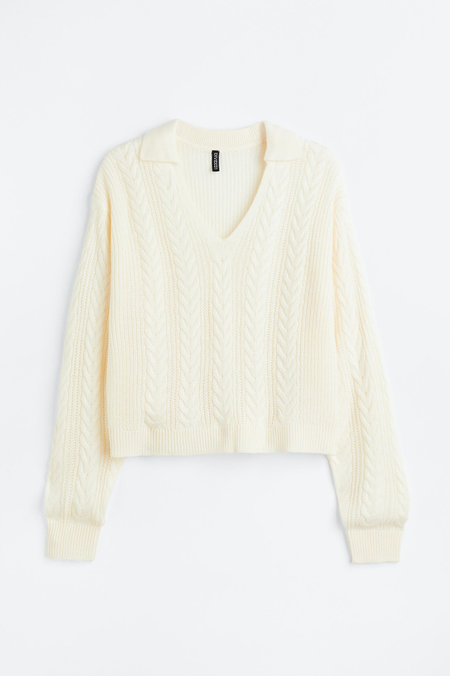 

H&M+ Джемпер косой вязки с воротником