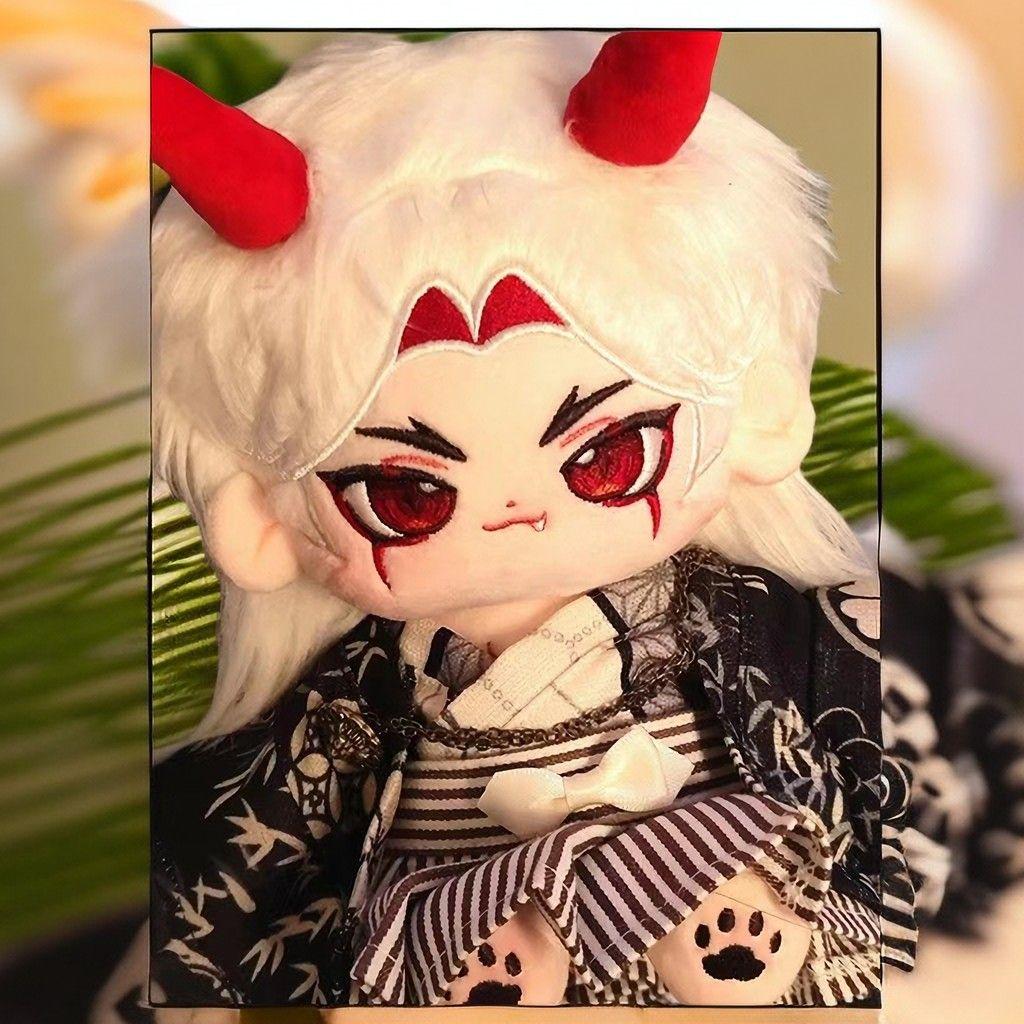 Stuffed 20Cm Game Genshin Impact Arataki Itto Cosplay Plush With Skeleton Dolls Toys For Fan Collection Plush Birthday Gifts